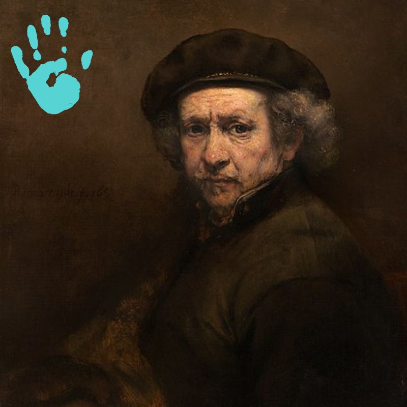 Berühmte Linkshänder Künstler - Rembrandt.