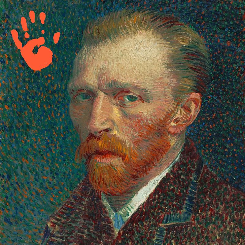 Berühmte Linkshänder Künstler - Vincent Van Gogh.