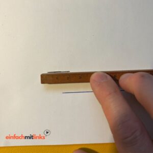 Das Linkshänder-Lineal ist nicht unbedingt notwendig.